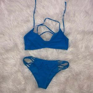 Blue bikini